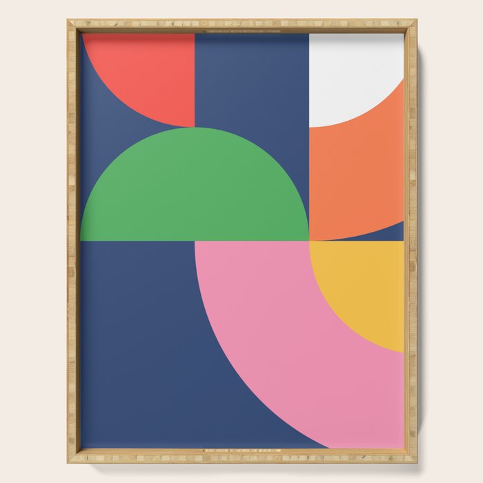 Abstract Geometric 16 Serving Tray Gallery Image 1