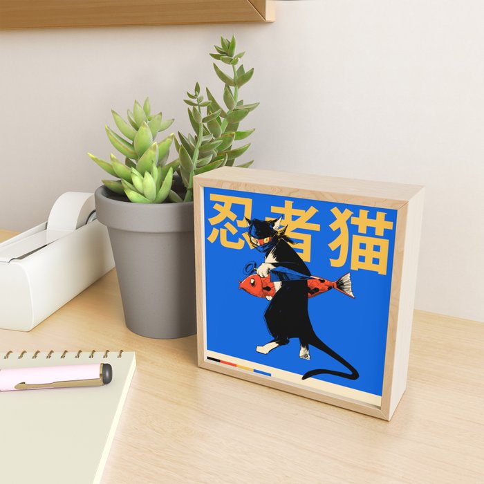 Neko Ninja Mini Art Print Gallery Image 2