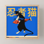 Neko Ninja Mini Art Print Gallery Image 1