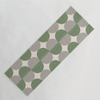 Semicircle Stripes - Green Yoga Mat Gallery Image 1