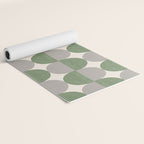 Semicircle Stripes - Green Yoga Mat Gallery Image 2