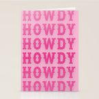 Howdy - Pink Western Aesthetic Stationery Card Gallery Image 2