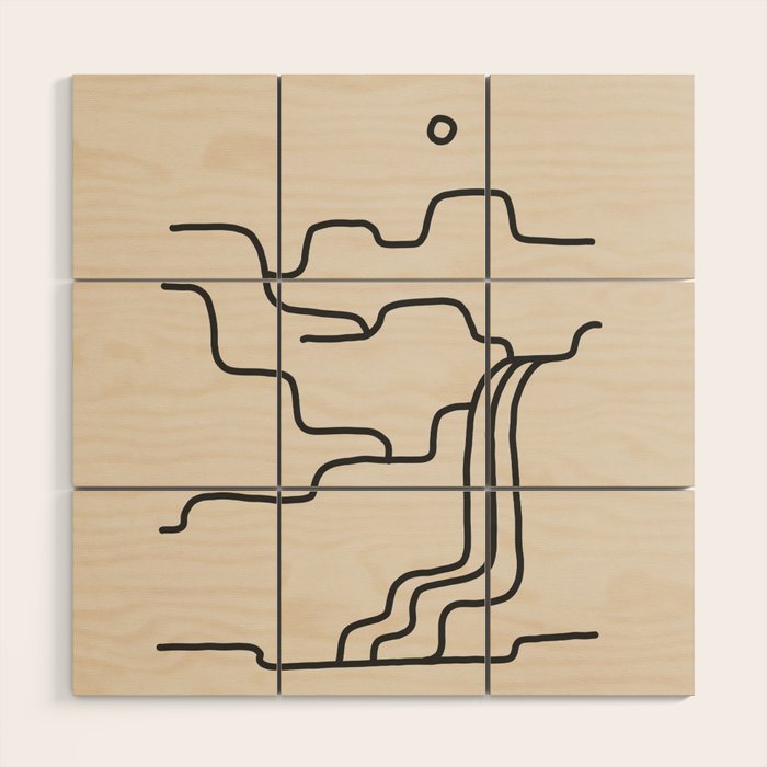 river somewhere Wood Wall Art