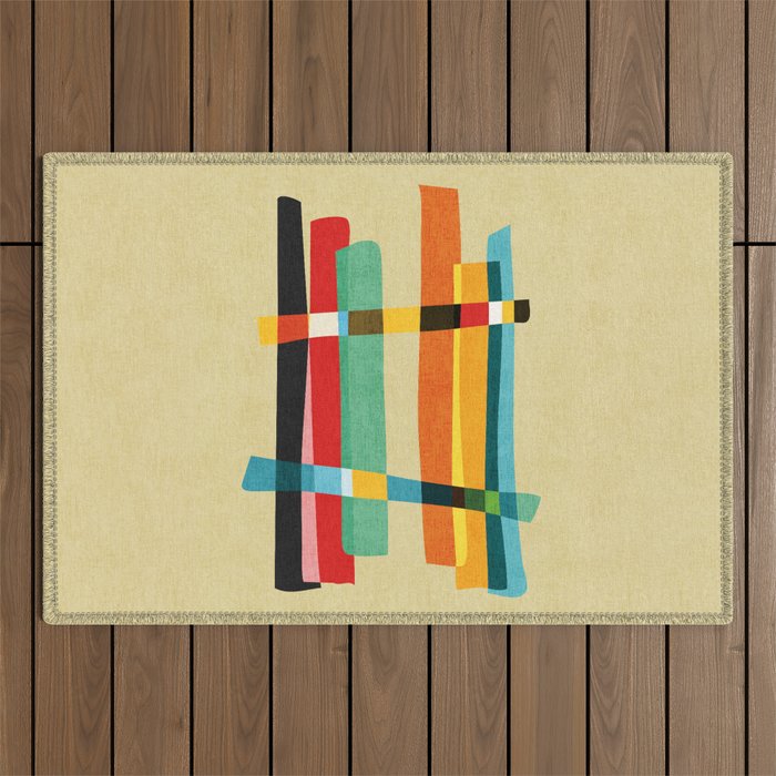 Broken Fences Outdoor Rug Gallery Image 1