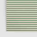 Ultra Fine Stripe Narrow Pinstripe Pattern in Vintage Green and Beige Poster Gallery Image 3