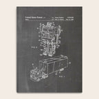 Optimus Prime Patent - Transformers Fan Comic Book Geek Art - Black Chalkboard Notebook Gallery Image 4