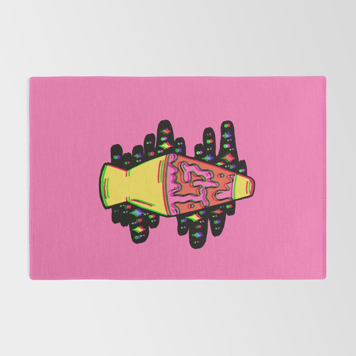 Lit Lava Lamp in pink in 3D Rug Gallery Image 2