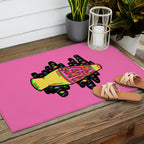Lit Lava Lamp in pink in 3D Outdoor Rug Gallery Image 2