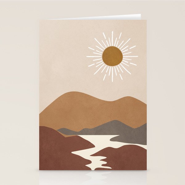 Minimalistic Landscape II Stationery Card Gallery Image 1