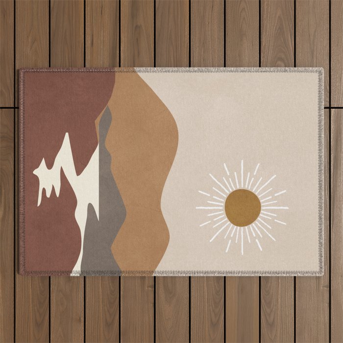 Minimalistic Landscape II Outdoor Rug Gallery Image 1