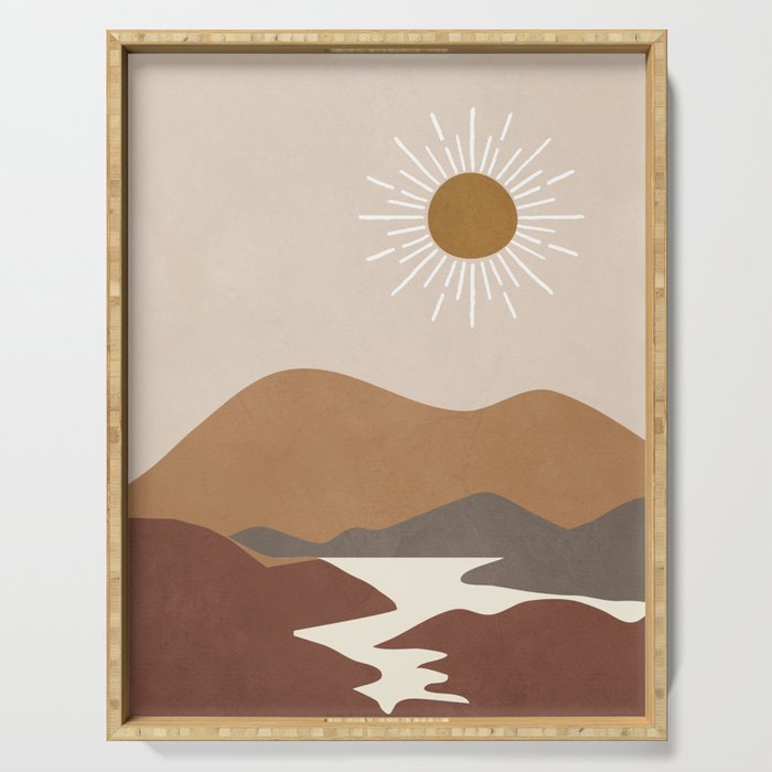 Minimalistic Landscape II Serving Tray Gallery Image 1
