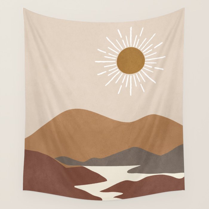 Minimalistic Landscape II Wall Tapestry Gallery Image 4