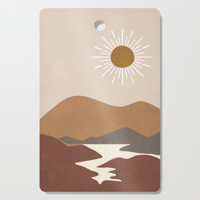 Minimalistic Landscape II Cutting Board Gallery Image 1