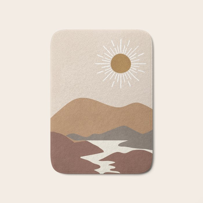 Minimalistic Landscape II Bath Mat Gallery Image 1