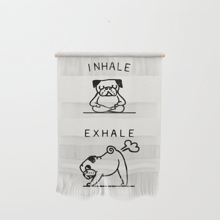 Inhale Exhale Pug Wall Hanging Gallery Image 1