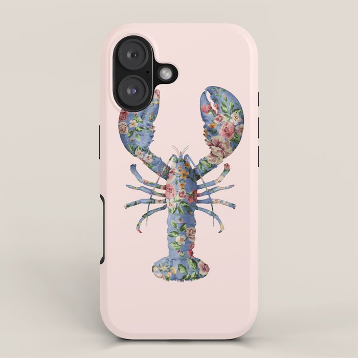 Floral Lobster Iphone Case