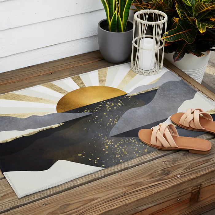 Metallic Dusk Outdoor Rug Gallery Image 2