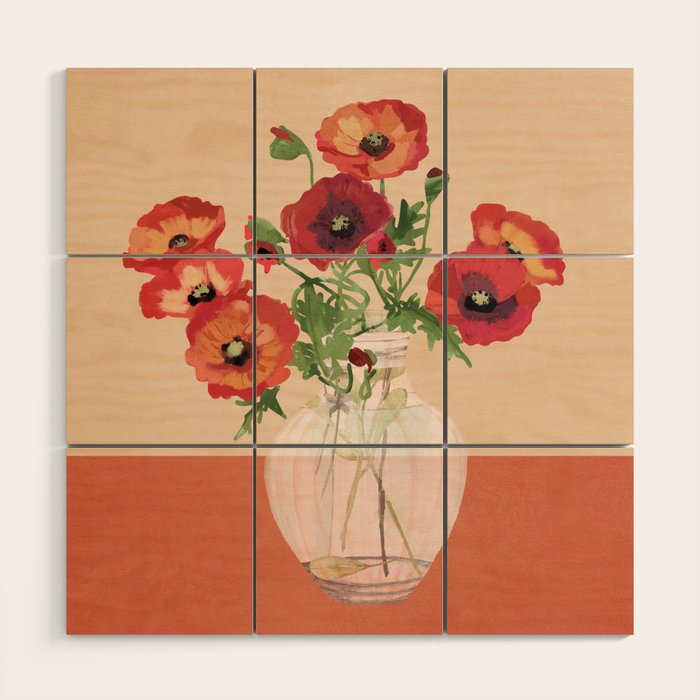 Bouquet of Flowers 3 Wood Wall Art Gallery Image 1