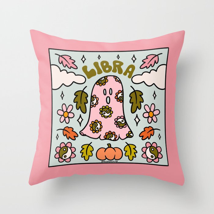 Libra Ghost Throw Pillow Gallery Image 6