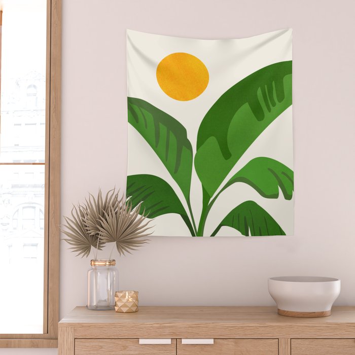 Above The Treetops / Tropical Plant Series Wall Tapestry Gallery Image 2