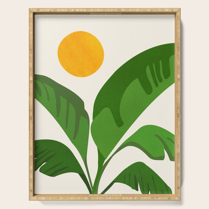 Above The Treetops / Tropical Plant Series Serving Tray Gallery Image 1