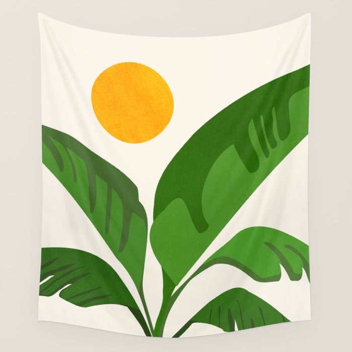 Above The Treetops / Tropical Plant Series Wall Tapestry Gallery Image 1