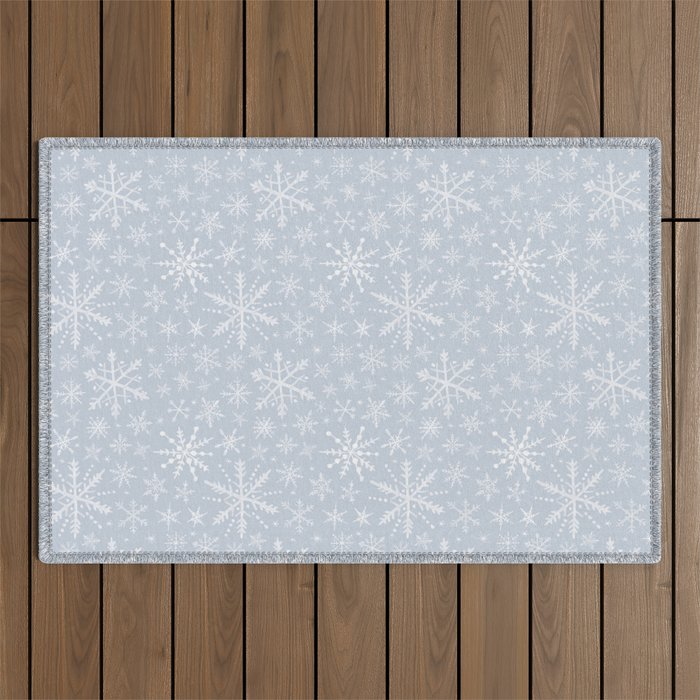 Snowflakes Outdoor Rug Gallery Image 1
