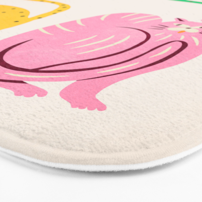 Pop Cats: Modern Collage Pop Art Bath Mat Gallery Image 3