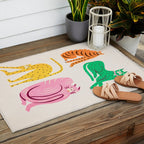 Pop Cats: Modern Collage Pop Art Outdoor Rug Gallery Image 2