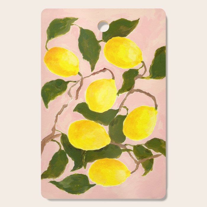 Summer Harvest Lemon Cutting Board Gallery Image 1