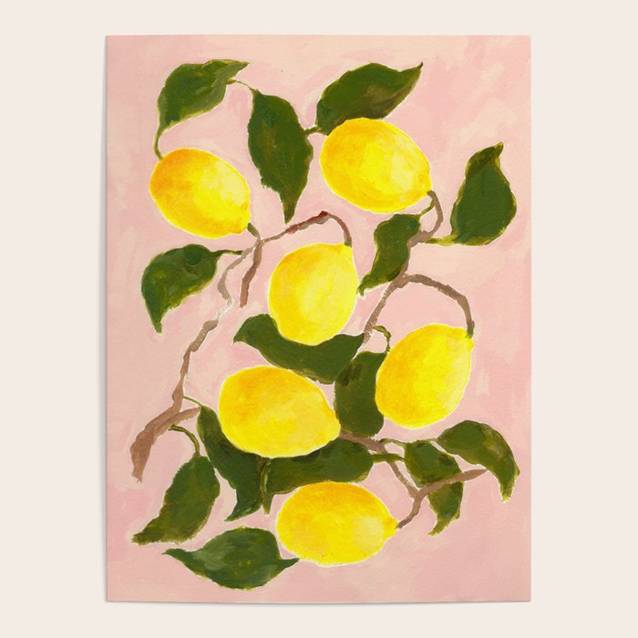 Summer Harvest Lemon Poster Gallery Image 1
