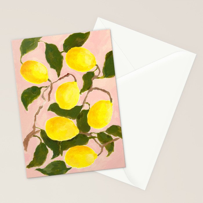 Summer Harvest Lemon Stationery Card Gallery Image 2