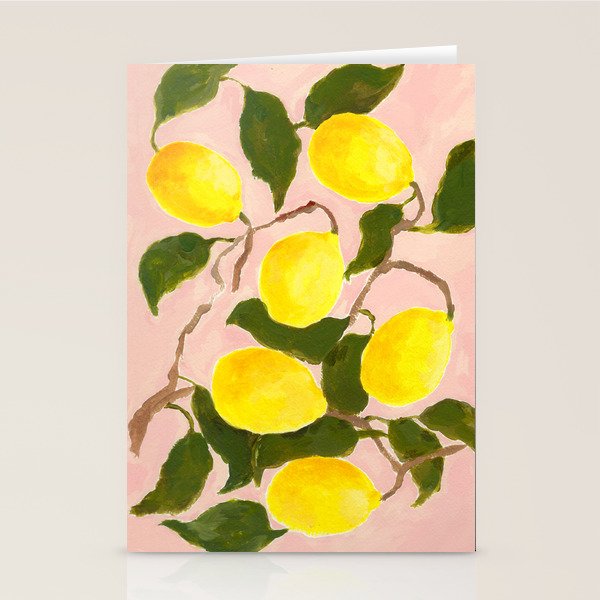 Summer Harvest Lemon Stationery Card Gallery Image 1