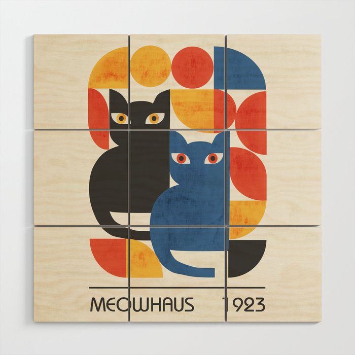 MEOWHAUS 1923 Wood Wall Art Gallery Image 1