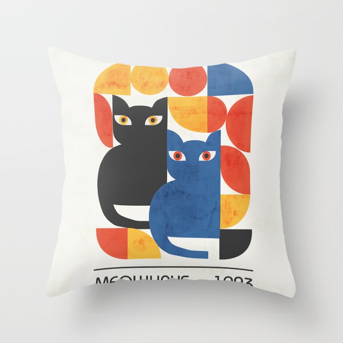 MEOWHAUS 1923 Throw Pillow Gallery Image 6