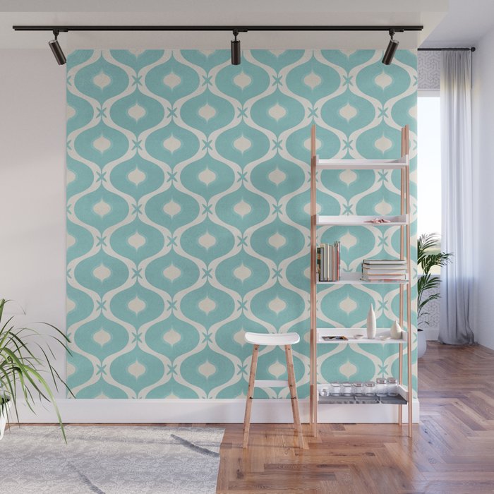 Coastal Moroccan Tile Wall Mural Gallery Image 1