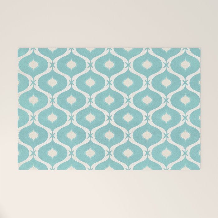 Coastal Moroccan Tile Welcome Mat Gallery Image 1