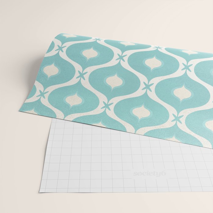 Coastal Moroccan Tile Wrapping Paper Gallery Image 2