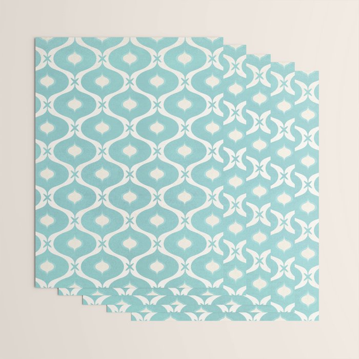 Coastal Moroccan Tile Wrapping Paper Gallery Image 3