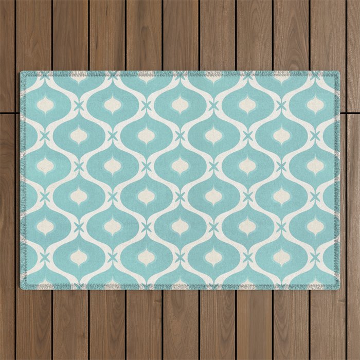Coastal Moroccan Tile Outdoor Rug Gallery Image 1