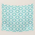 Coastal Moroccan Tile Wall Tapestry Gallery Image 4