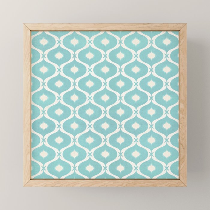 Coastal Moroccan Tile Mini Art Print Gallery Image 1