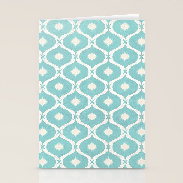Coastal Moroccan Tile Stationery Card Gallery Image 1