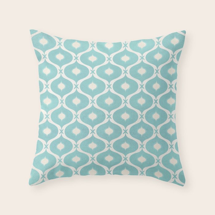 Coastal Moroccan Tile Throw Pillow Gallery Image 6