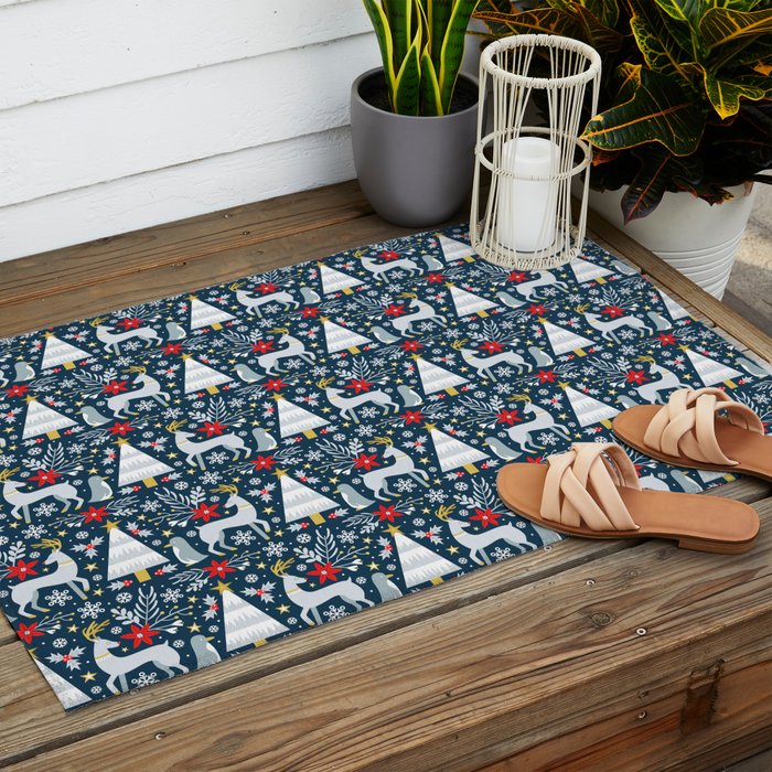 Winter Forest Outdoor Rug Gallery Image 2