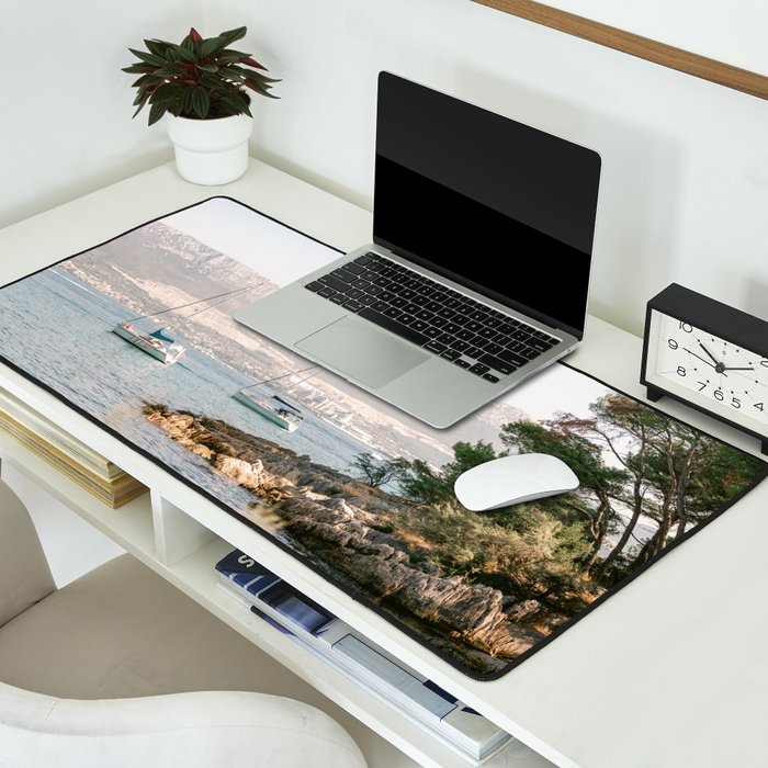 Marjan hill Split | Croatia ocean sea travel photography | Sailing Yacht  Desk Mat Gallery Image 2