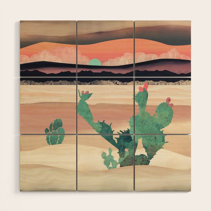 Desert Dawn Wood Wall Art Gallery Image 1