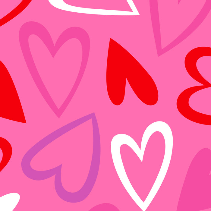 Pink love heart cartoon pattern Coffee Mug Gallery Image 2