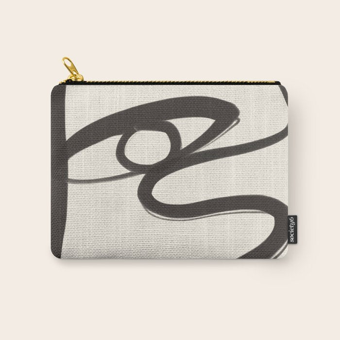Abstract Face 36 Carry All Pouch Gallery Image 1
