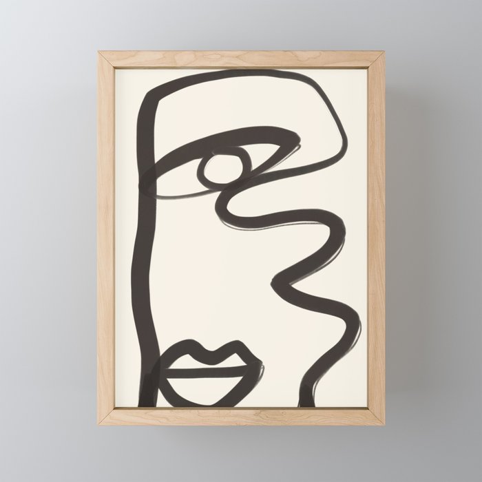 Abstract Face 36 Mini Art Print Gallery Image 1